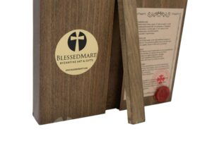 orthodox icon back certificate stand blessedmart