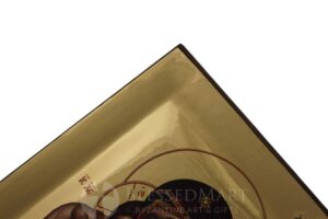 panagia axion estin icon polished gold