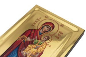 panagia portaitissa icon polished gold