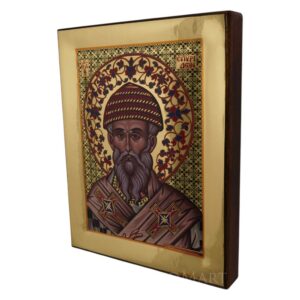 saint spyridon icon polished gold