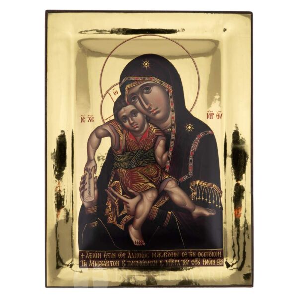 virgin mary axion estin icon