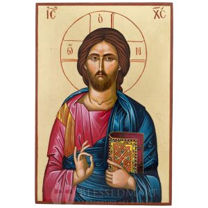 jesus christ pantocrator closed book icon