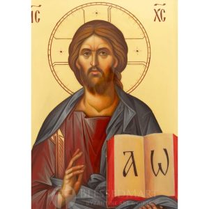christ pantocrator open book icon