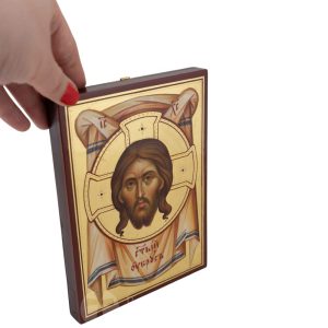 the holy face mandylion icon (polished gold)