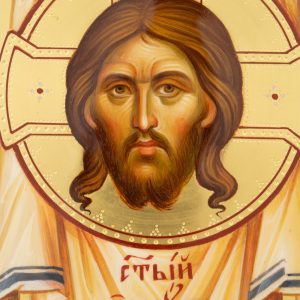 the holy face mandylion icon (polished gold)