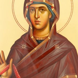 holy belt of theotokos icon