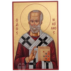 st. nicholas printed icon