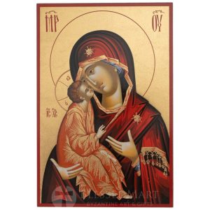 theotokos of vladimir printed icon