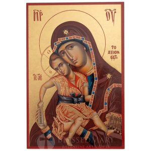 theotokos axion estin printed icon