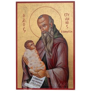 st. stylianos printed icon