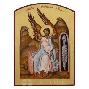 resurrection icon – the angel at the tomb