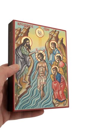 theophany icon baptism of christ minature icon
