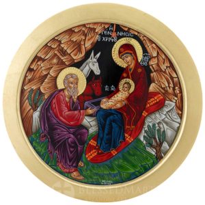 nativity icon round