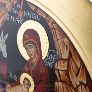 nativity icon round