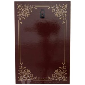printed orthodox icon back